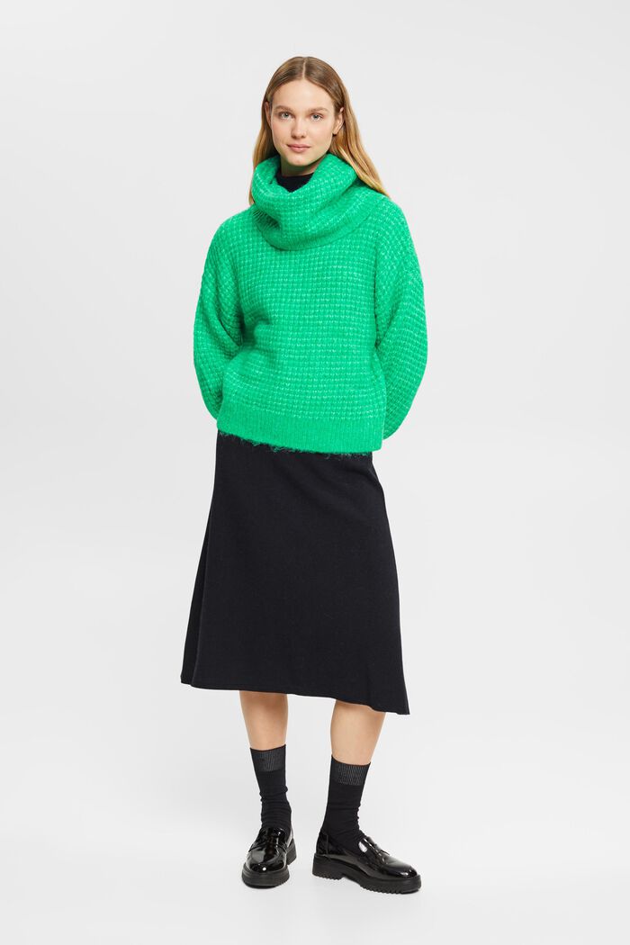 Turtleneck-Pullover in Chunky-Optik