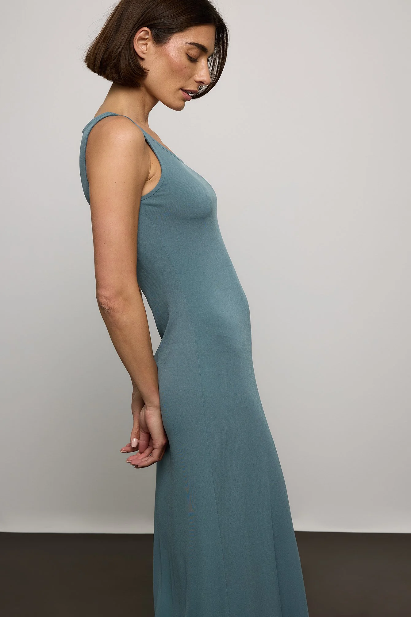 Maxi-Tank-Kleid mit Rundhalsausschnitt