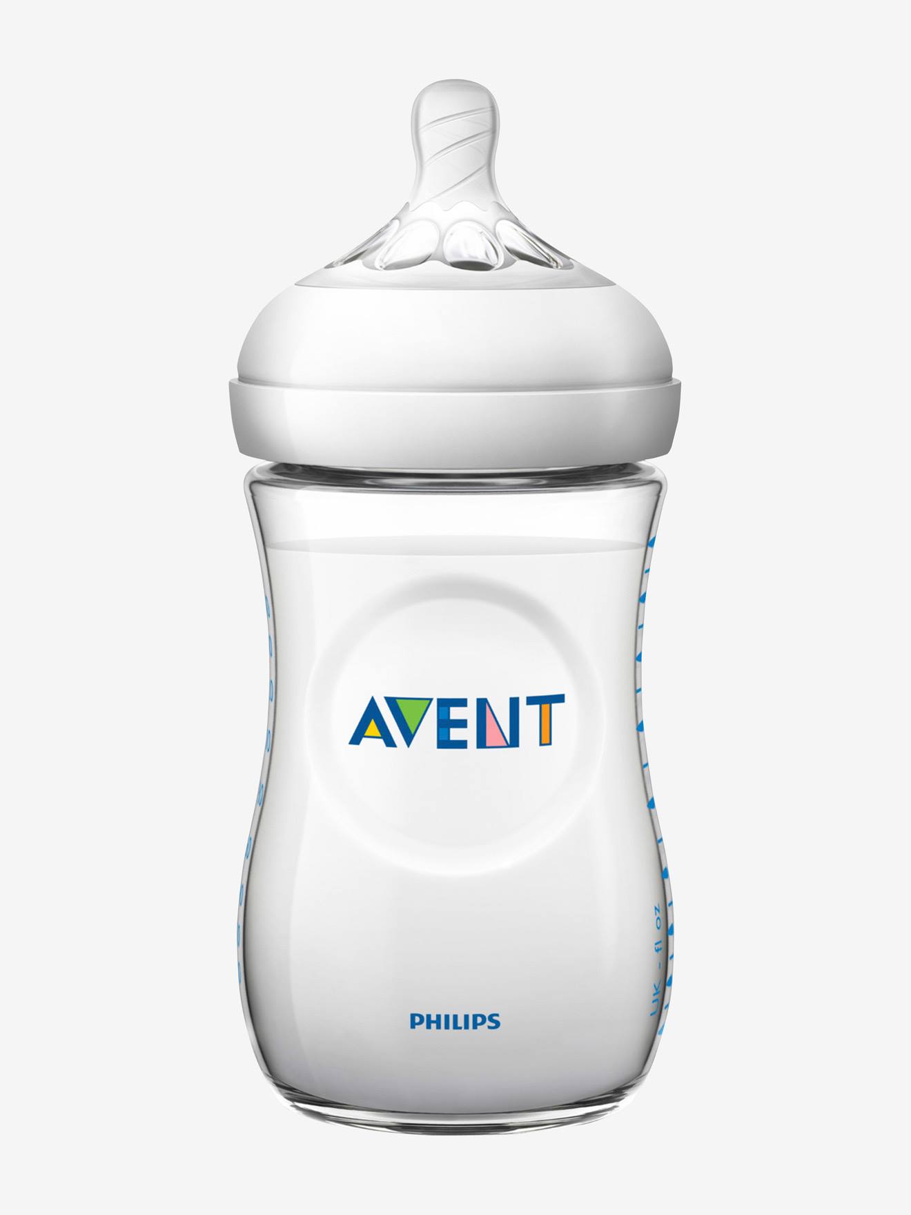 Lot de 2 tétines Philips AVENT Natural, 5 débits transparent