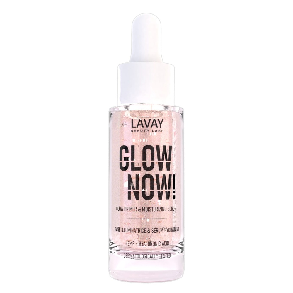 Lavay Paris Glow Now! - Base de teint illuminatrice& Sérum hydratant Base de maquillage & Soin