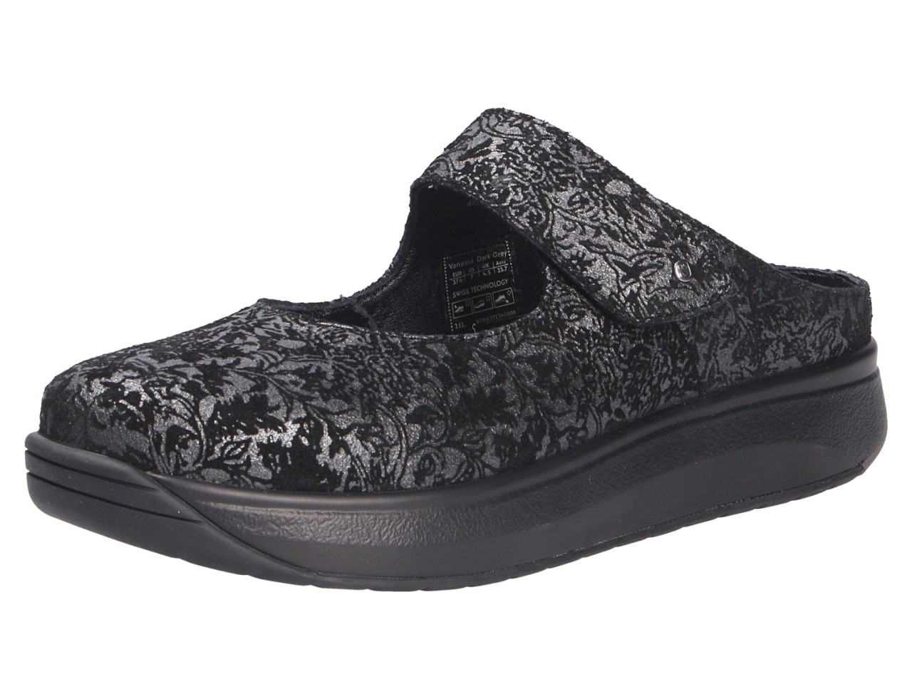 JOYA Komfort Sandalen grau Damen Pantolette