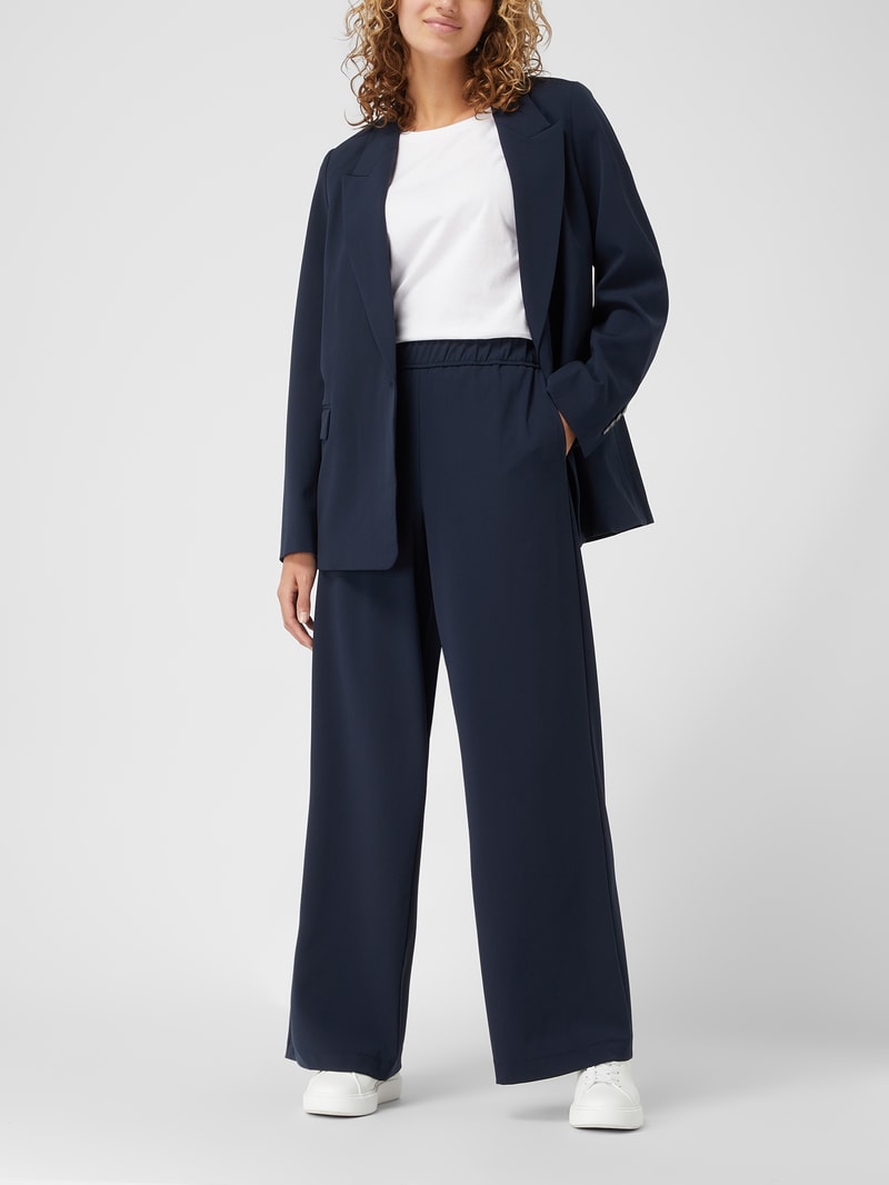 Blazer mit Reverskragen in marineblau