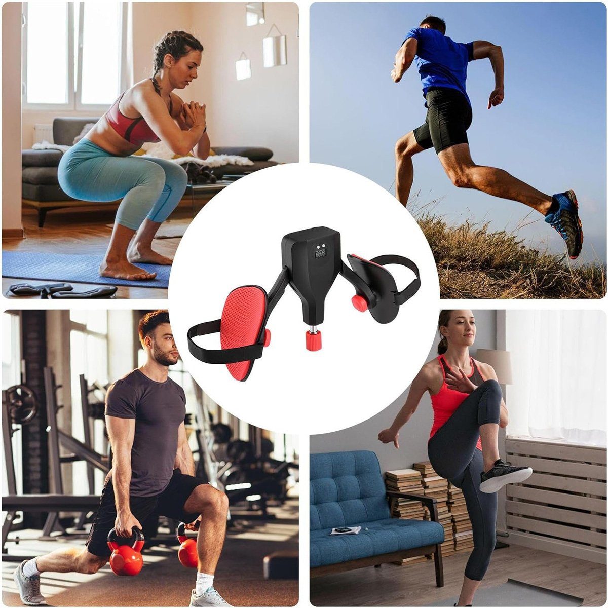 flowgoer Multitrainer Beintrainer: 360° verstellbares Trainingsgerät, multifunktional, Effektives Training–Für innere Oberschenkel,vielseitiges Gesäßtraining