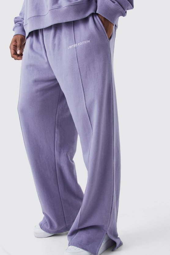 Plus lockere Jogginghose mit geteiltem Saum