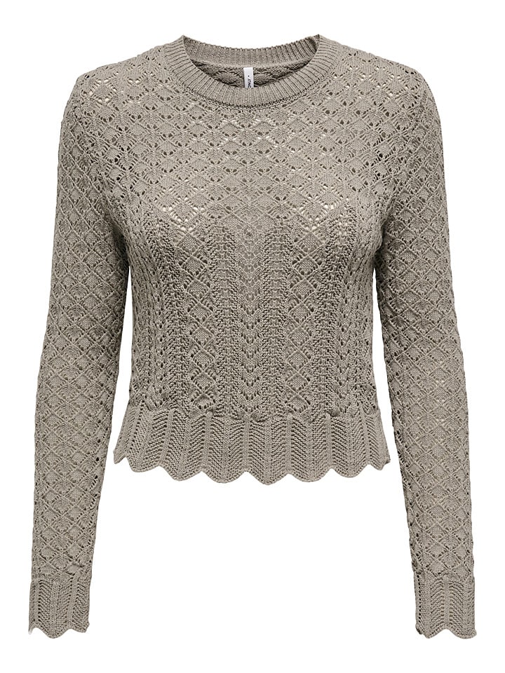 ONLY Pullover in Taupe günstig kaufen