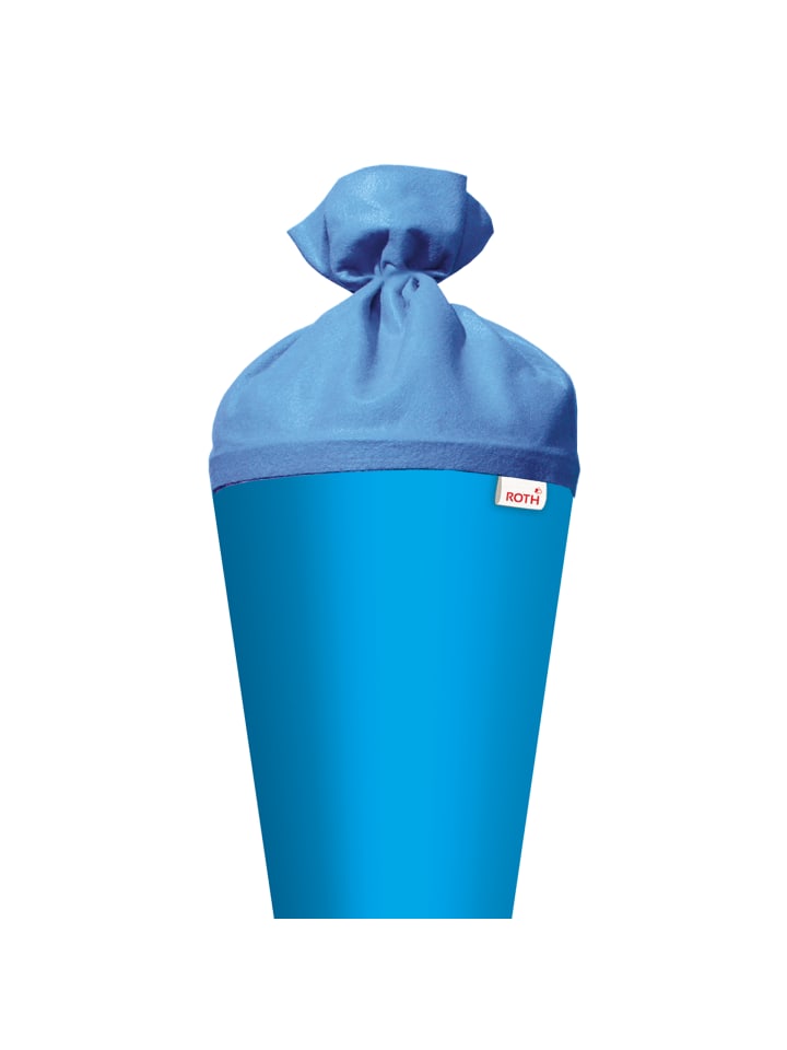 ROTH Bastel-Schultüte groß hellblau 70 cm, Filzverschluss blau in Hellblau günstig kaufen onesize