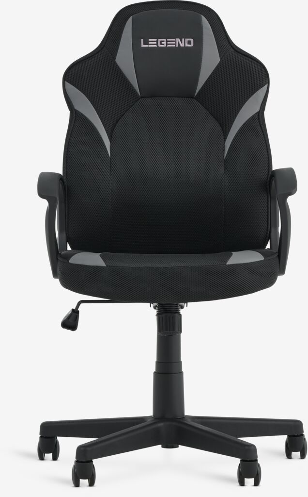 RANDRUP Gaming-Stuhl RANDRUP Schwarzes Kunstleder/Mesh