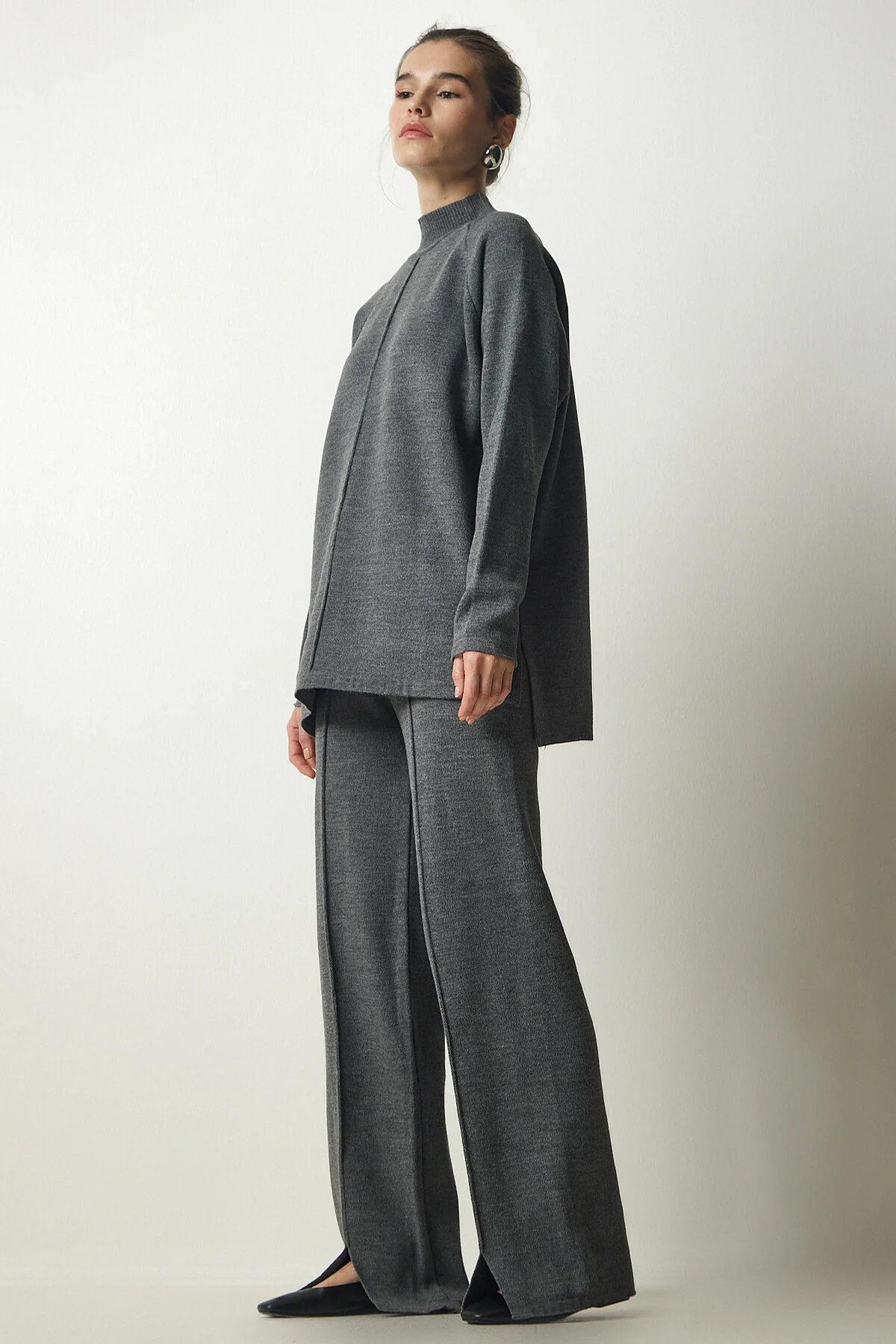 Happiness İstanbul  Zweiteiler - Grau - Regular Fit