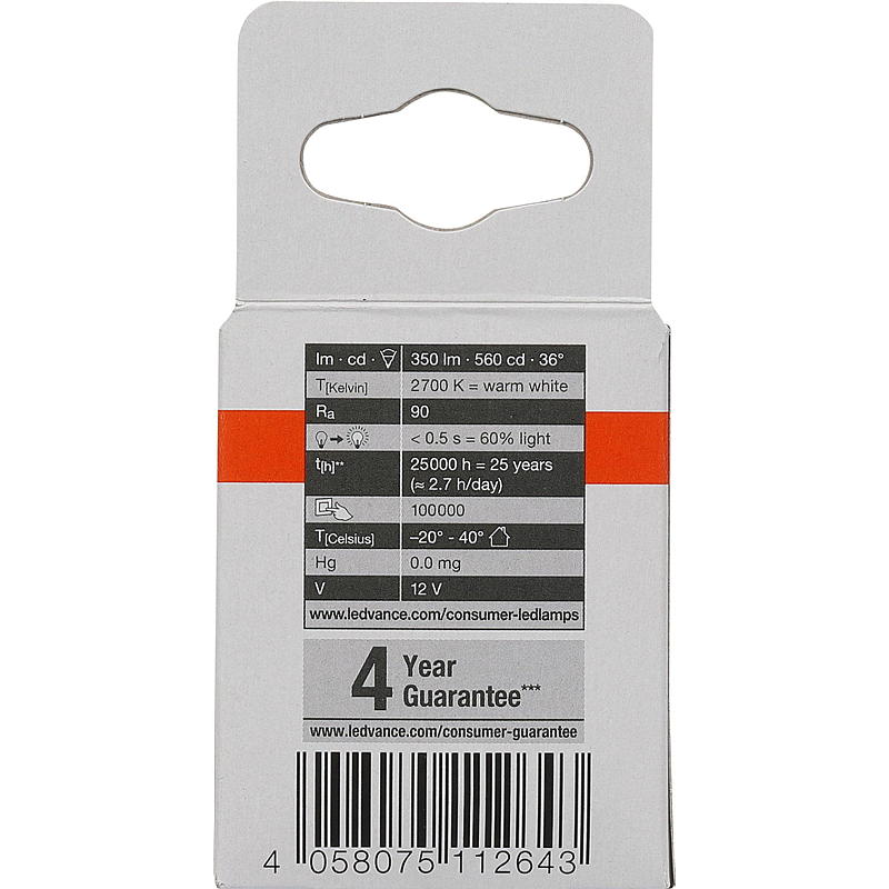 Osram Spotpære LED 350 lm Gu5,3 dim Osram