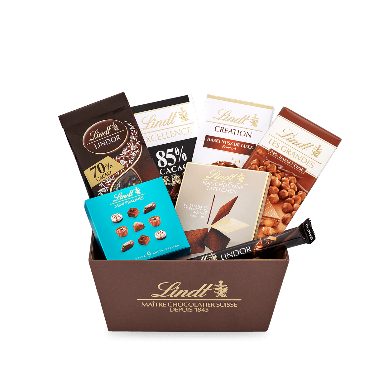Lindt Favoriten Geschenkkorb, 743g