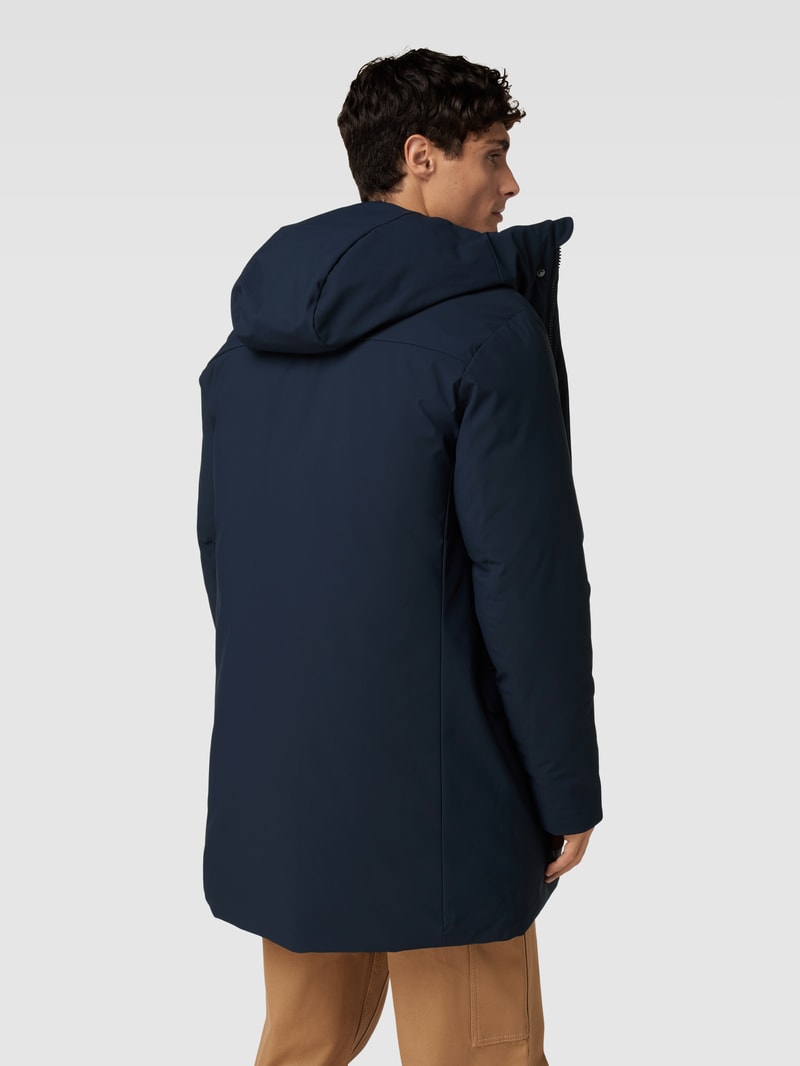 Jacke mit Kapuze Modell 'WILSON' in marineblau