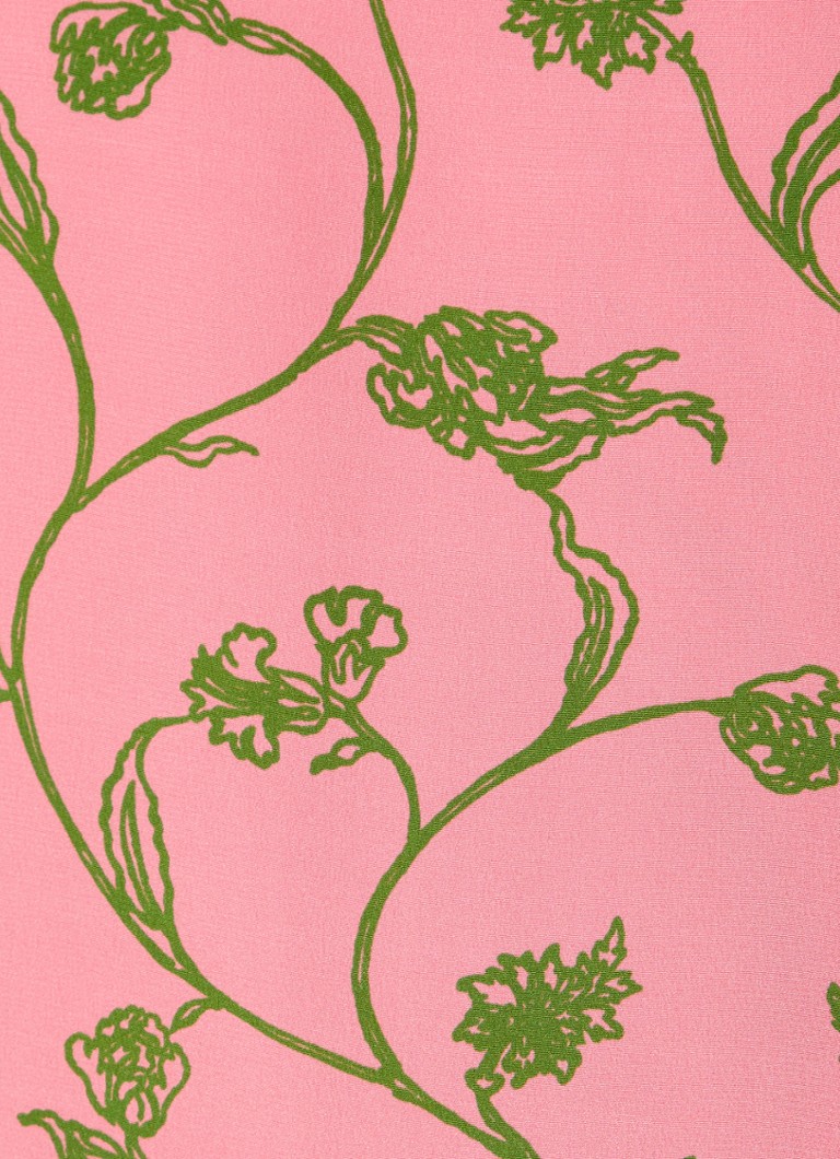 L.K.Bennett  Sonya blouse van zijde met bloemenprint en pofmouw