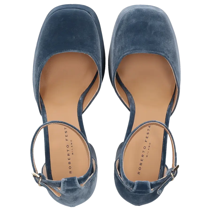 Roberto Festa - Pumps NICLA Samt - blau