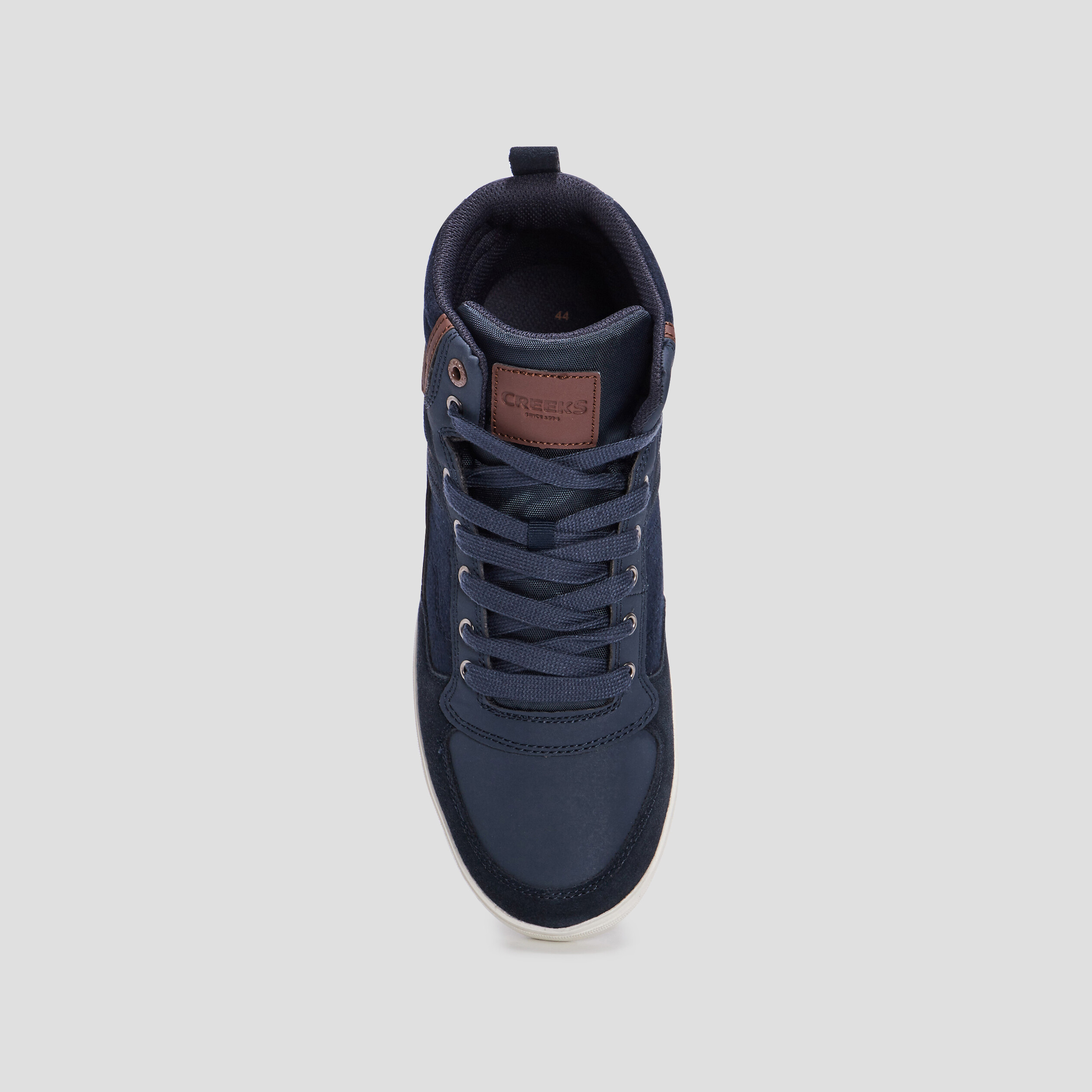 Baskets montantes Creeks bleu homme | La Halle