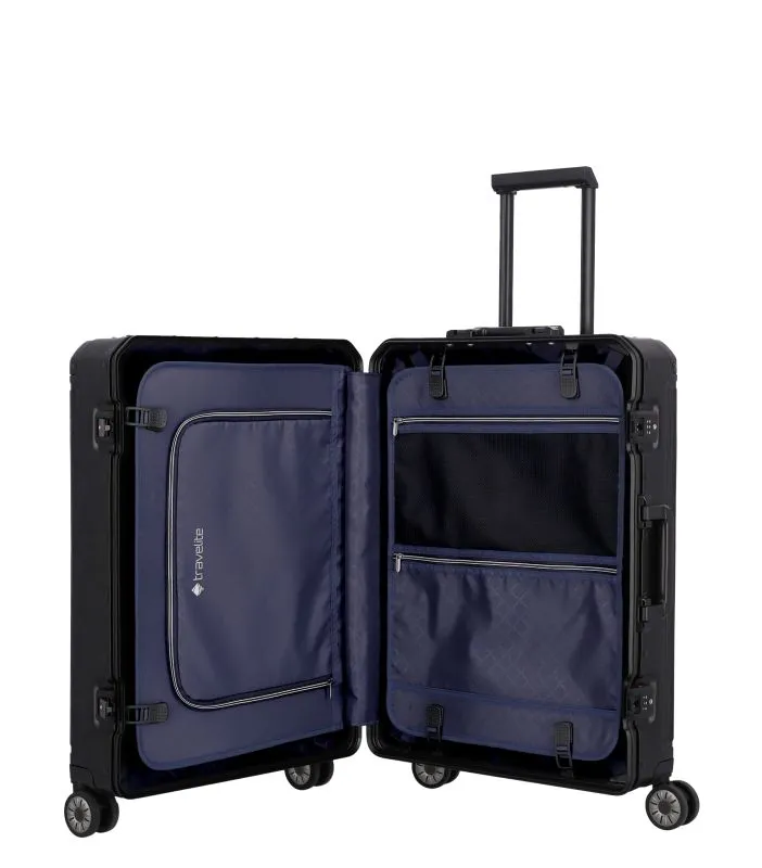 Travelite NEXT Trolley 4 Rollen M - Schwarz