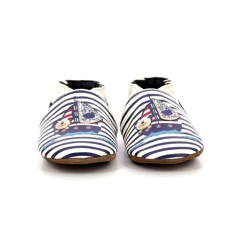 Chaussons cuir tannage vegetal Sailing The Sea