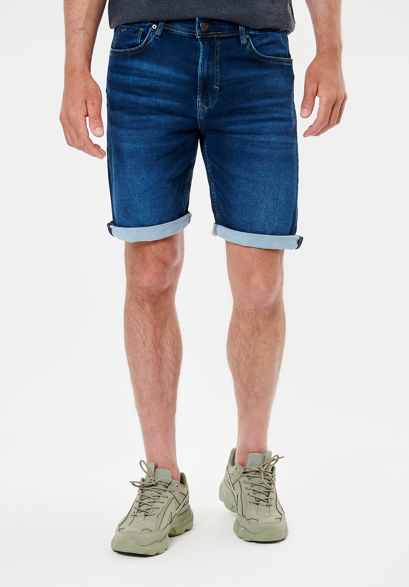 ELIX   Short bleu straight homme