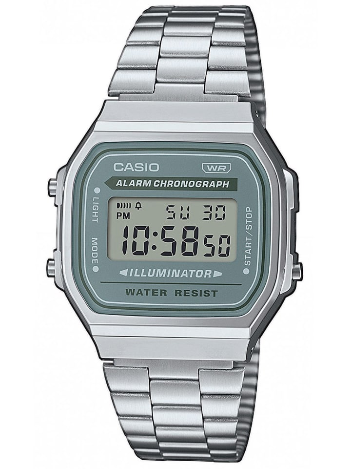 Casio Vintage Iconic Digitaluhr Hellgrau Anthrazit / Silber günstig kaufen onesize