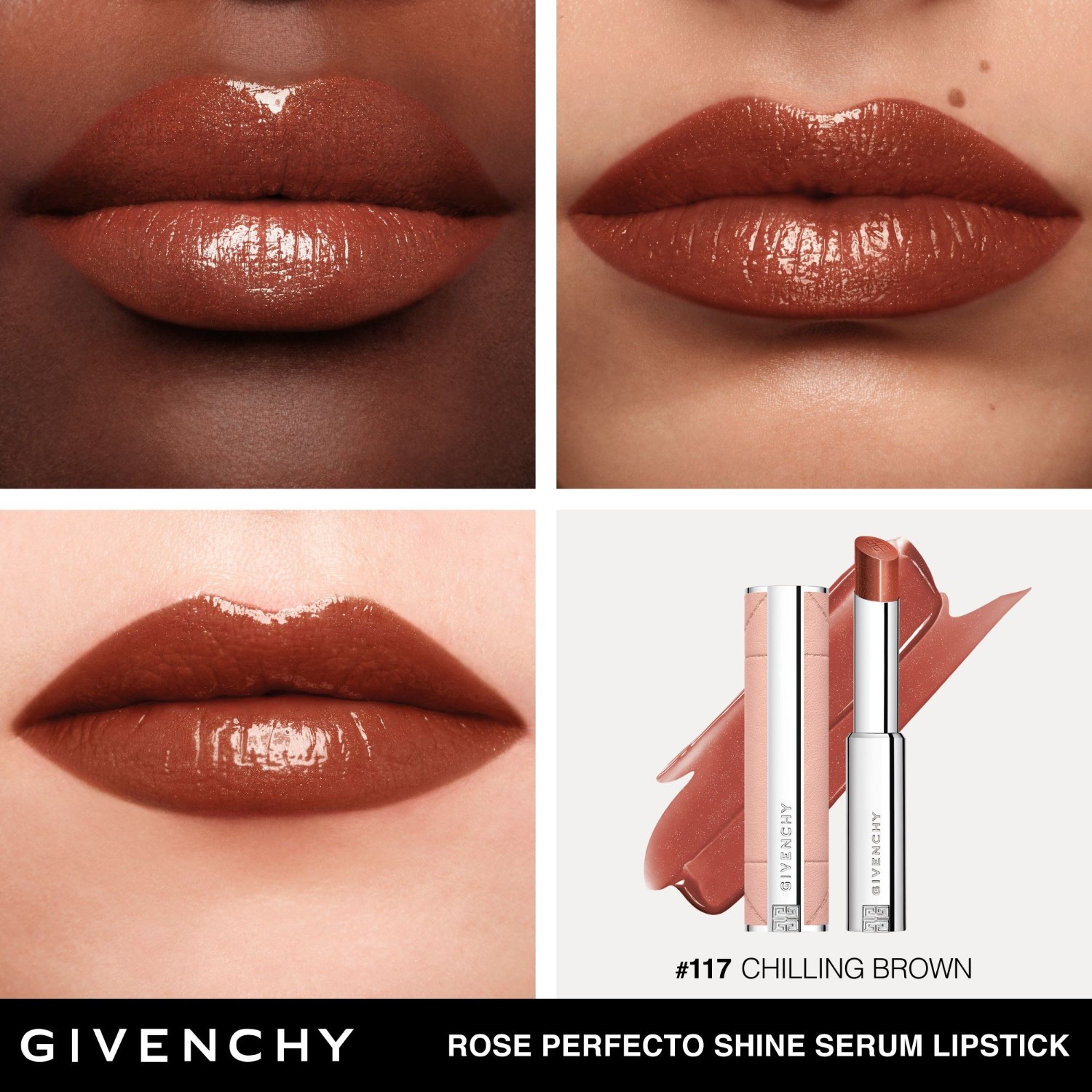 Givenchy Rose Perfect Shine seruma lūpu krāsa