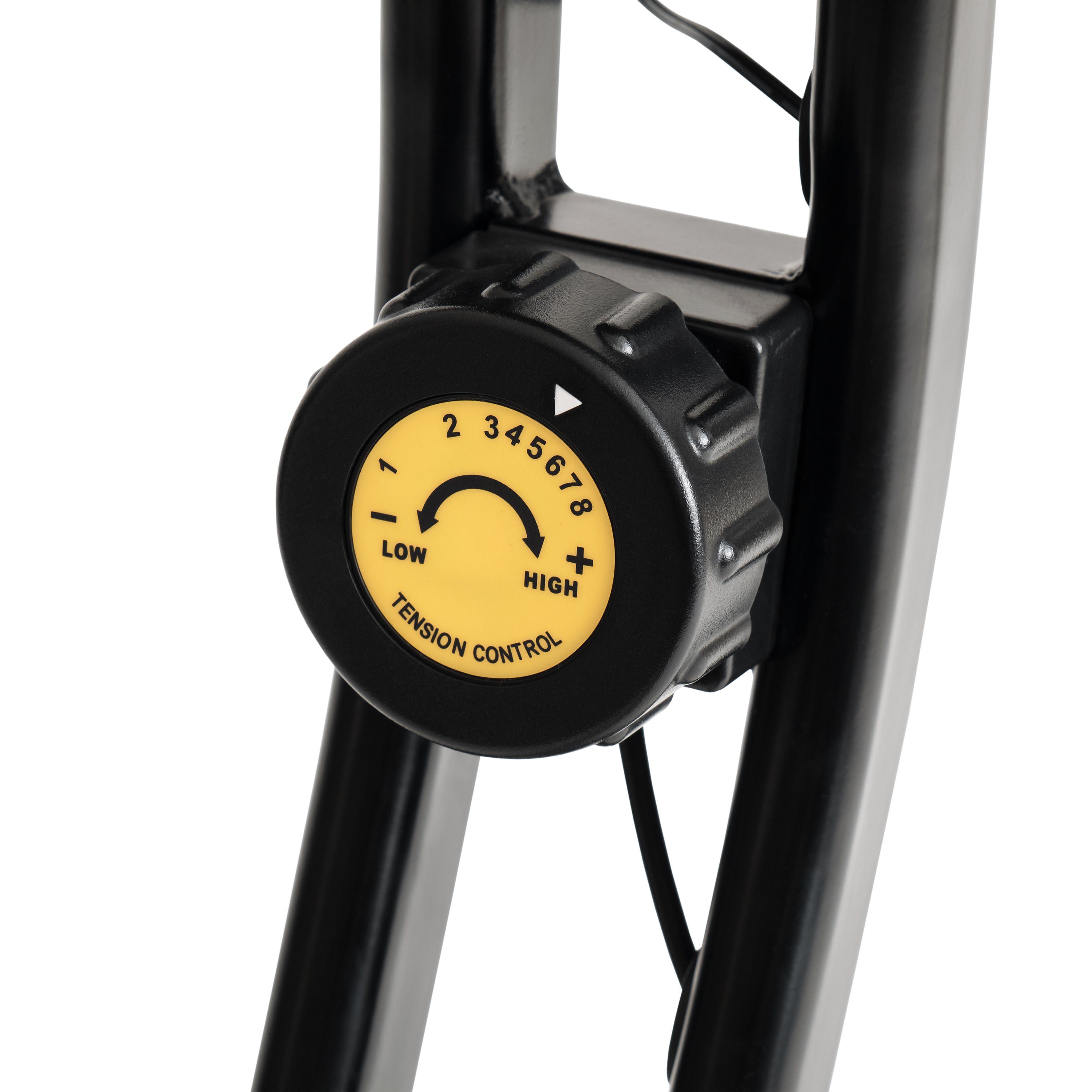 SportPlus Heimtrainer SP-HT-1200-B-iE, Heimtrainer, klappbar für zuhause, X-Bike mit 8 Stufen