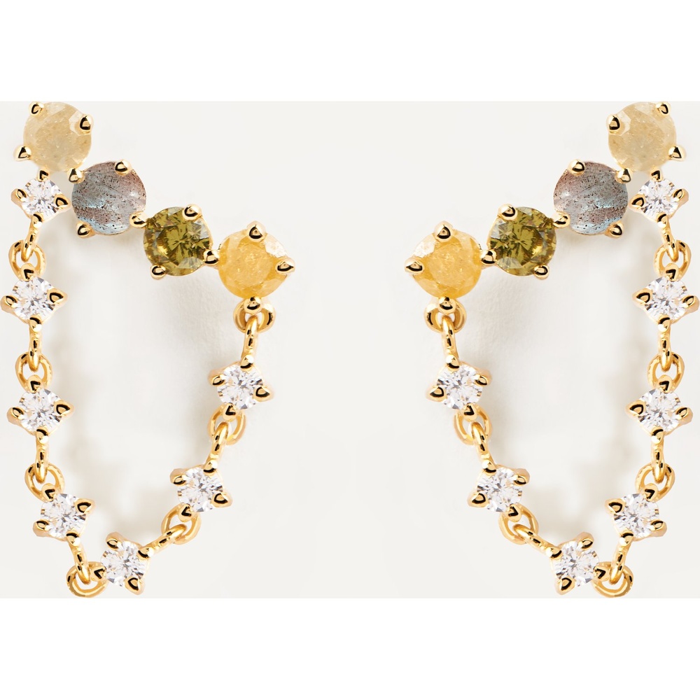 P D Paola Boucles d'oreilles à fermoir à poussette 925 Argent Boucles d'oreilles