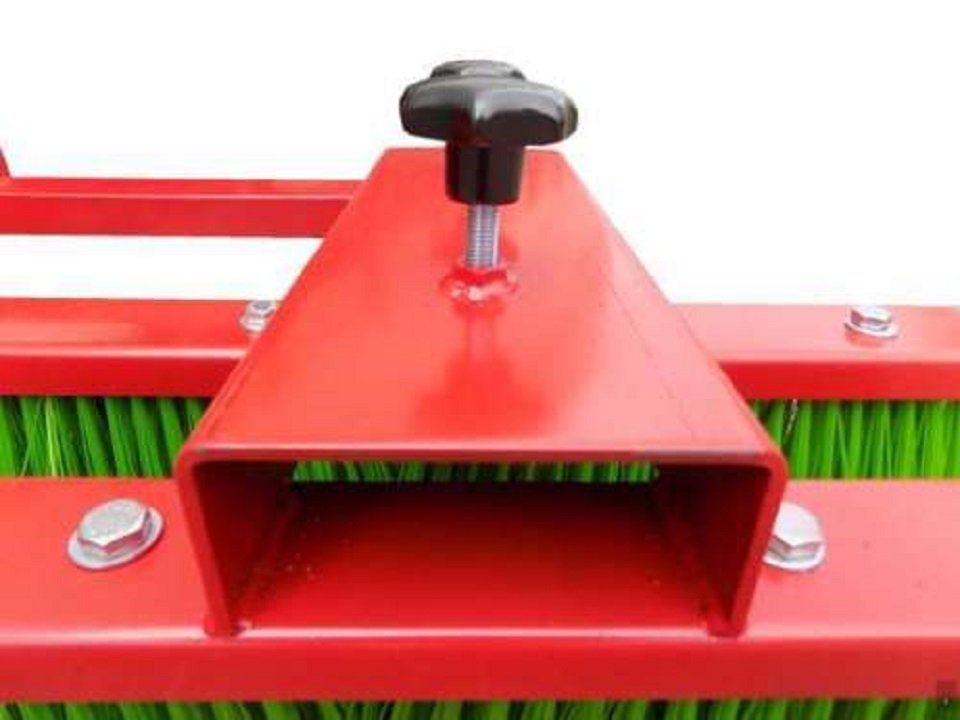SRM Design Handkehrmaschine Kehrbesen Besen für Stapler Staplerbesen Anbaugerät 100cm Rot