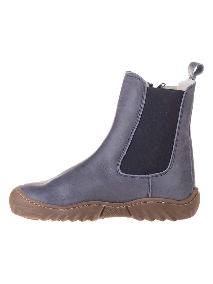 kmins Leder-Boots in Dunkelblau günstig kaufen