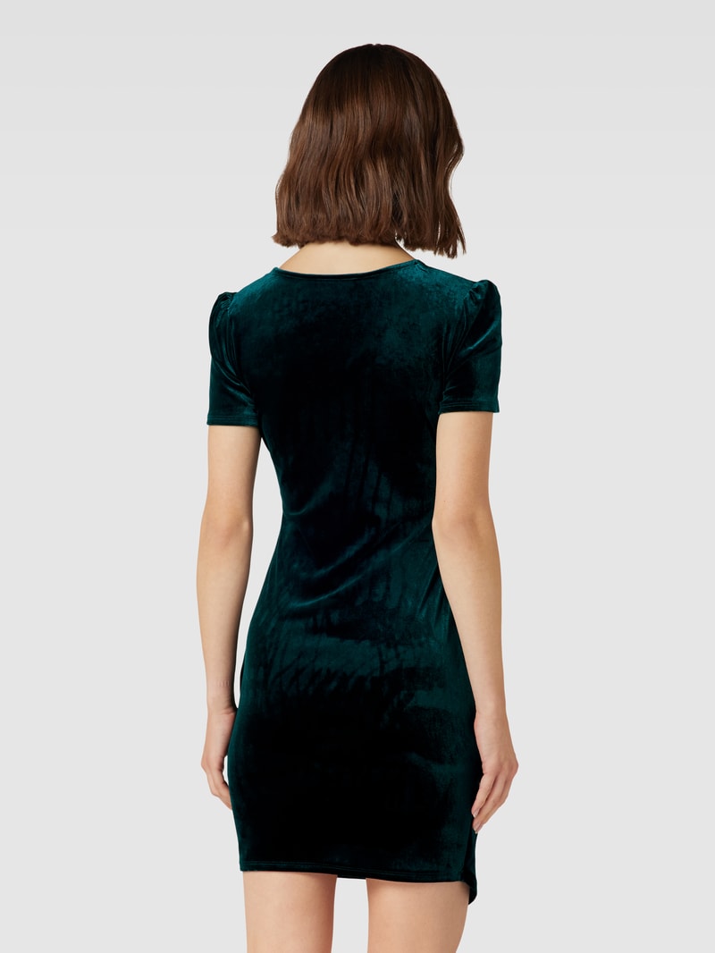Cocktailkleid mit Raffungen in grün