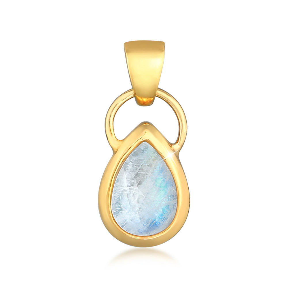 Elli Elli Pendentif Mesdames avec pierre de lune Blogger classique en argent sterling  Pendentif