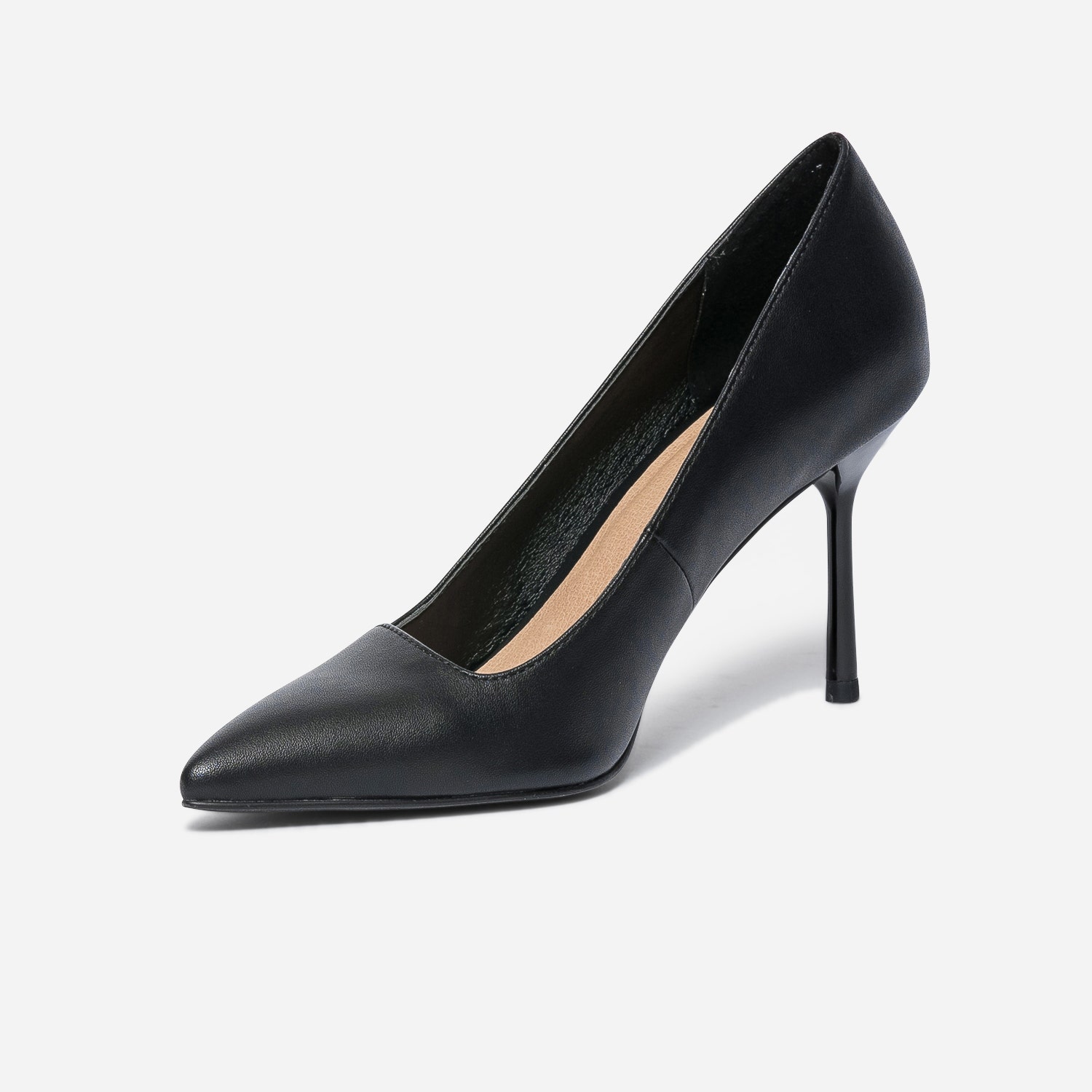 Escarpin TEXTO noir avec découpe biais
