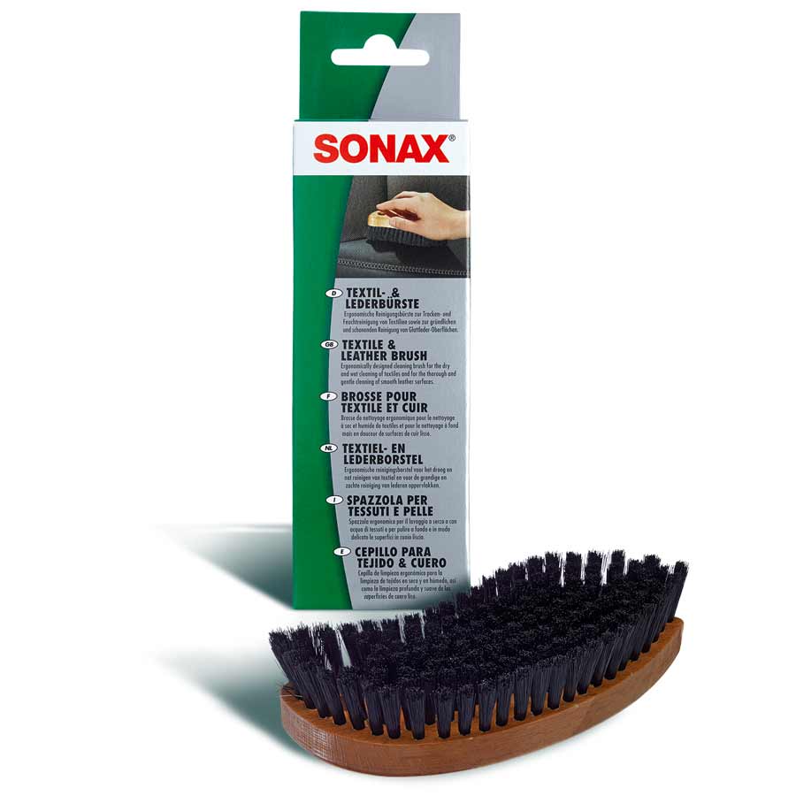 SONAX 416741 Textil-& LederBürste, 1 Stück - ATU