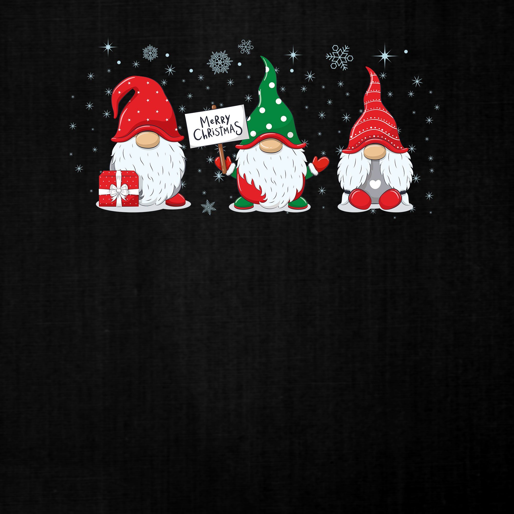 Quattro Formatee Sweatshirt Merry Christmas Nordische Weihnachten Wichtel Kinder Pullover Sweatshi (1-tlg)