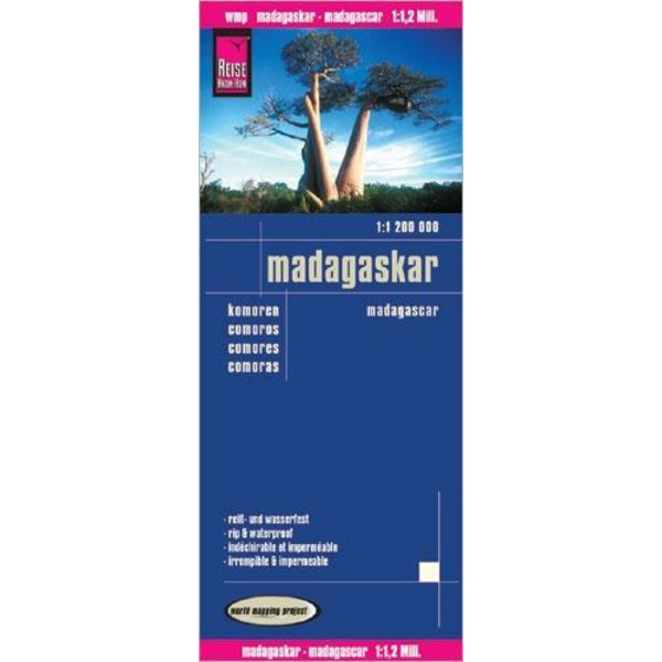 Reise Know-How Landkarte Madagaskar 1 : 1.200.000 - Straßenkarte