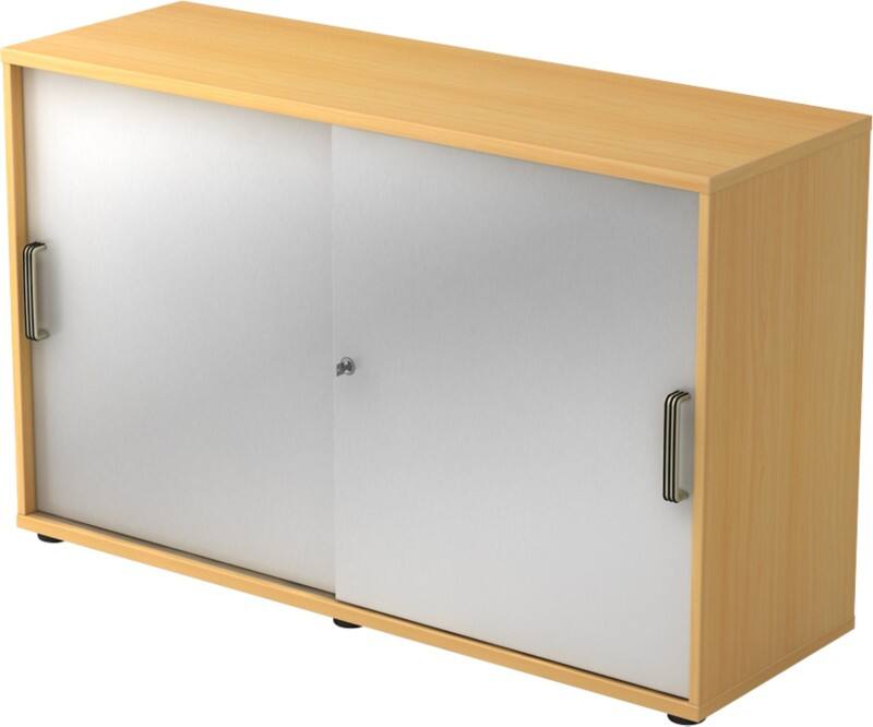 Hammerbacher Schiebetürenschrank 2FH SG Buche, Silber 1.200 x 400 x 748 mm