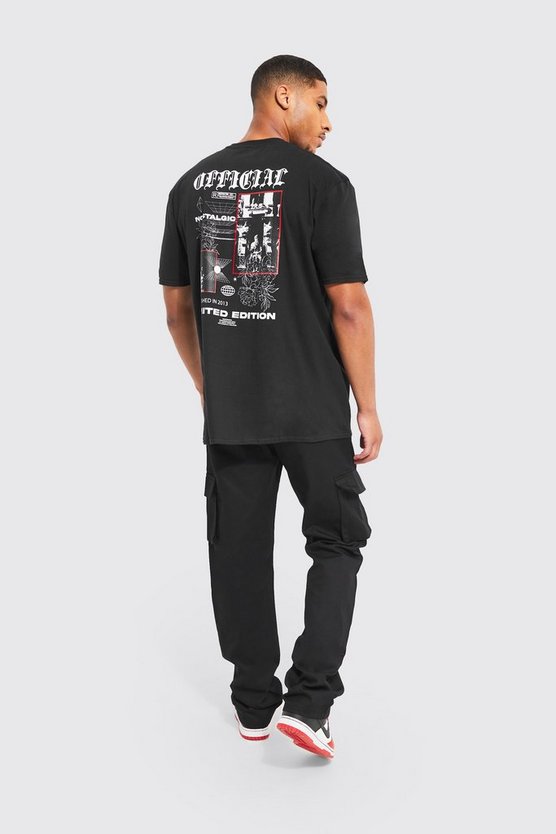 Tall lockere Cargo Chino-Hose