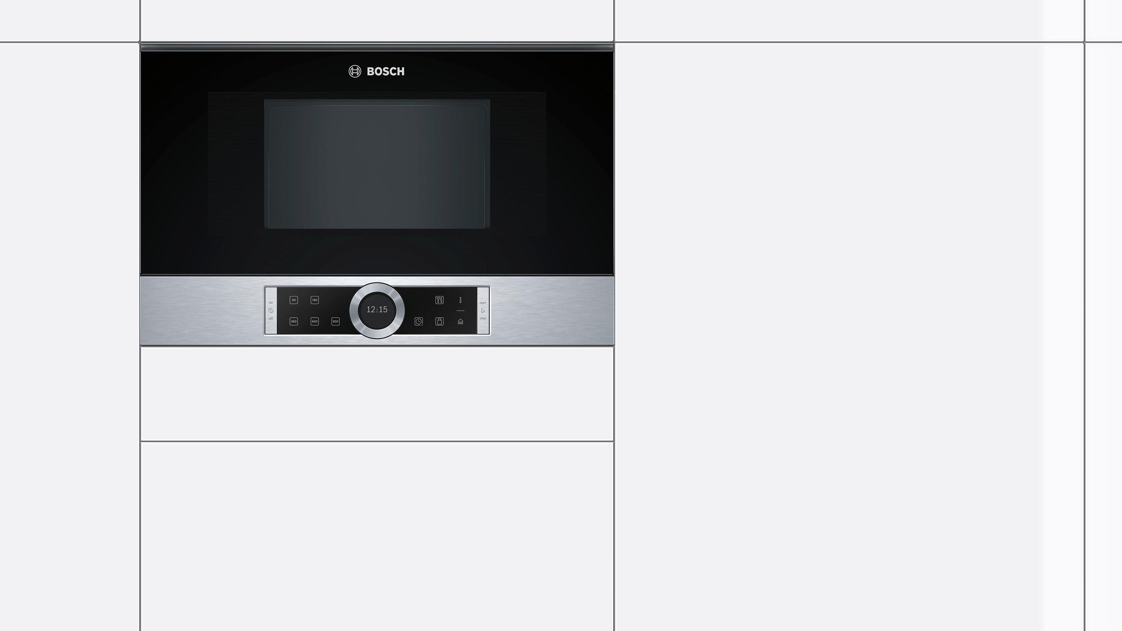BOSCH Einbau-Mikrowelle BFR634GW1, Mikrowelle, 21 l