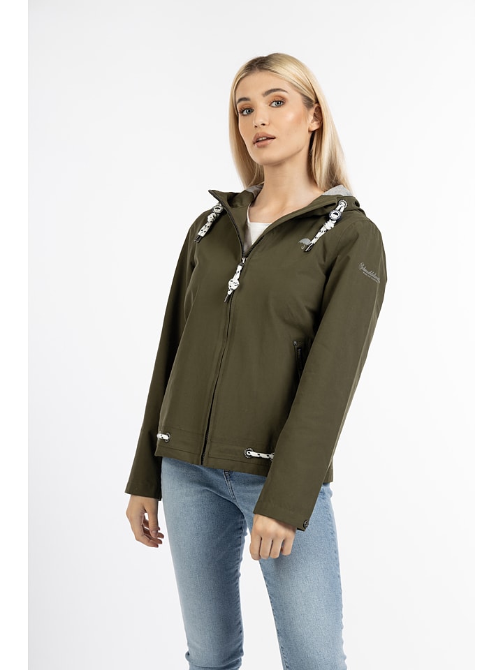 Schmuddelwedda Regenjacke in Khaki günstig kaufen