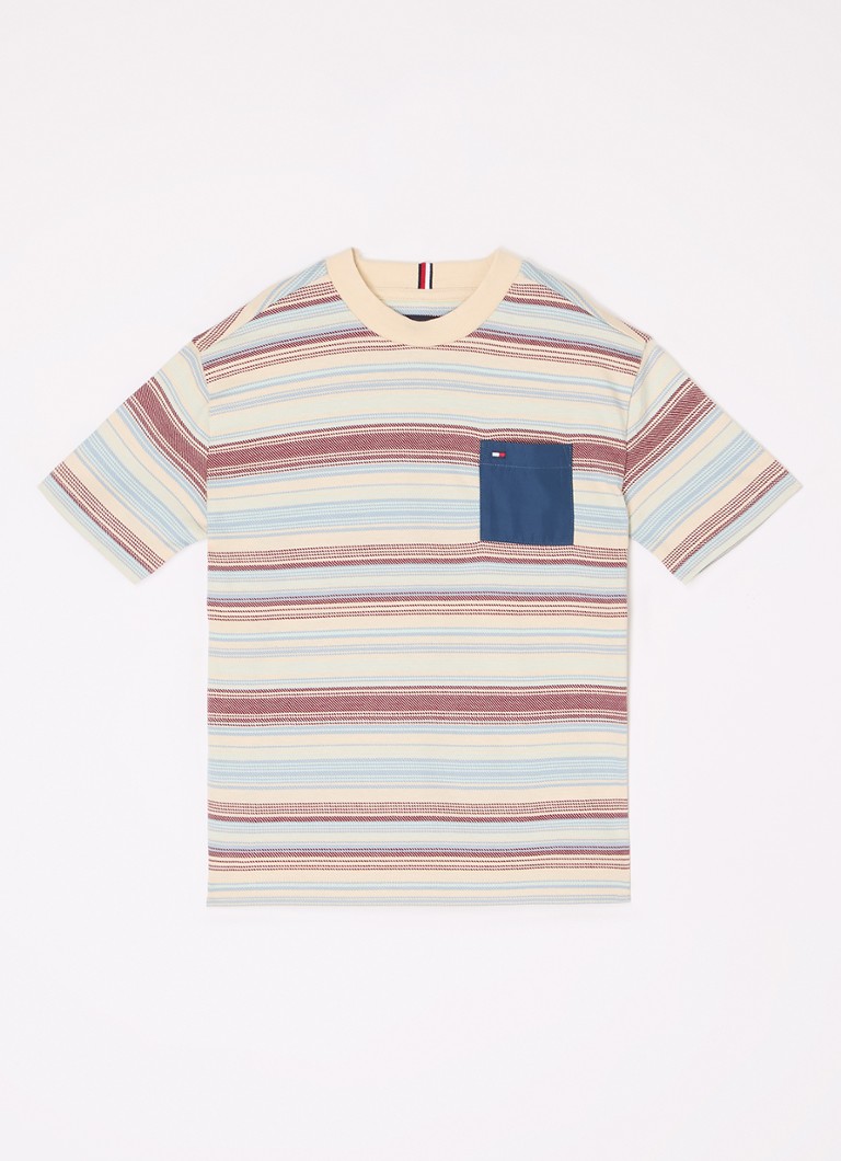 Tricou cu dungi Tommy Hilfiger