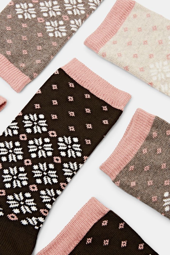 3er-Pack grobe Norweger-Stricksocken
