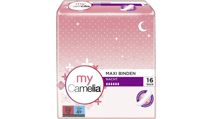 CAMELIA MAXI Binde Nacht 16St.