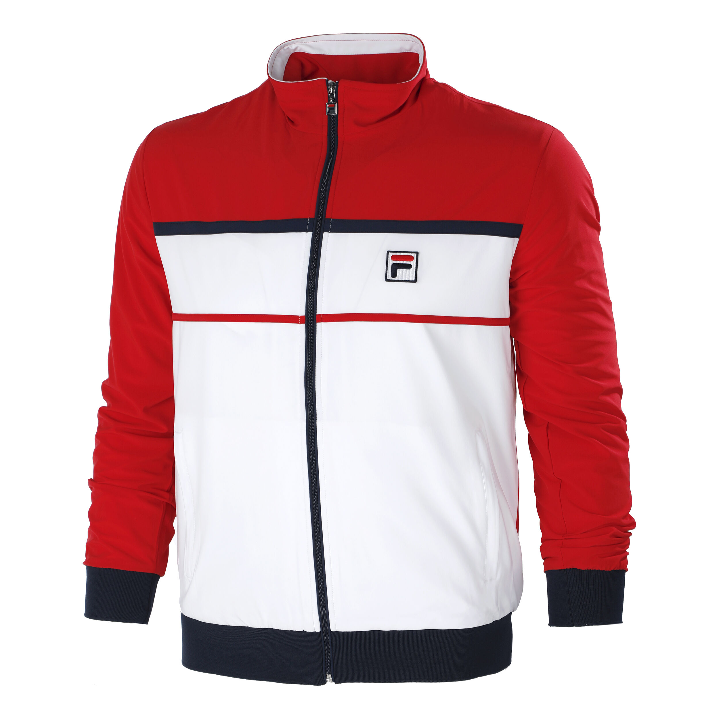 Max Trainingsjacke Herren - Weiß, Rot