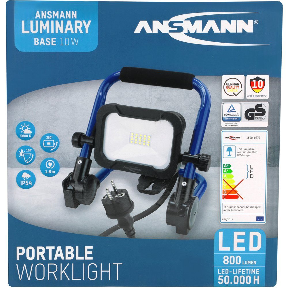 ANSMANN® Baustrahler Ansmann FL800AC Baustrahler EEK F (A - G) 10 W 800 lm Neutralweiß 16