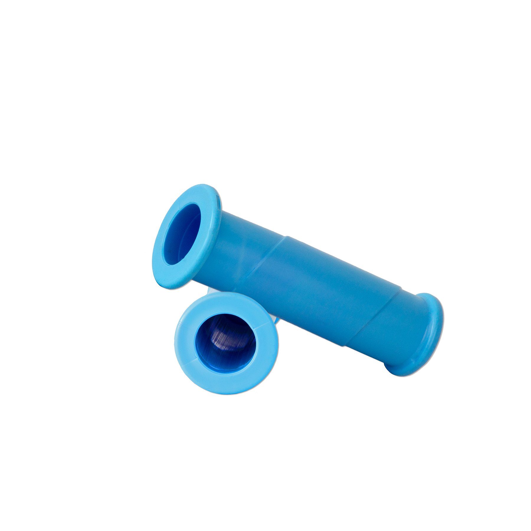 BigDean Schubkarre 2x Schubkarrengriffe 30mm Rundrohre HELLBLAU Ersatzgriffe Karrengriff