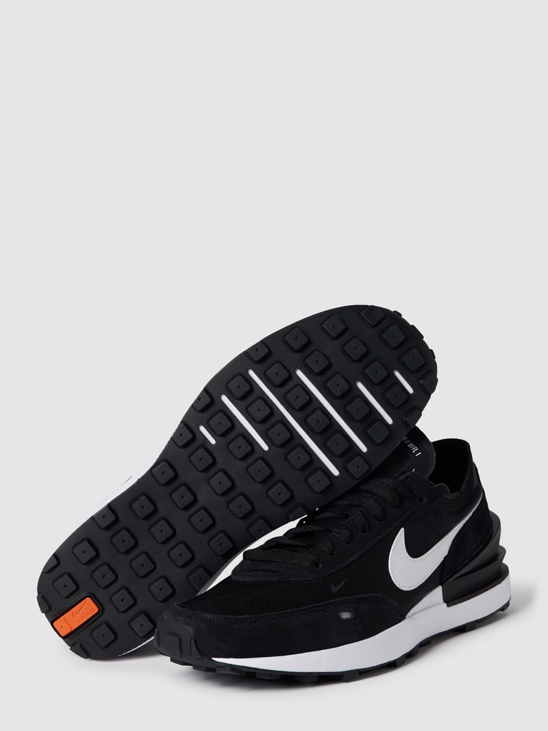 Sneaker mit Label-Details Modell 'Waffle One' in schwarz