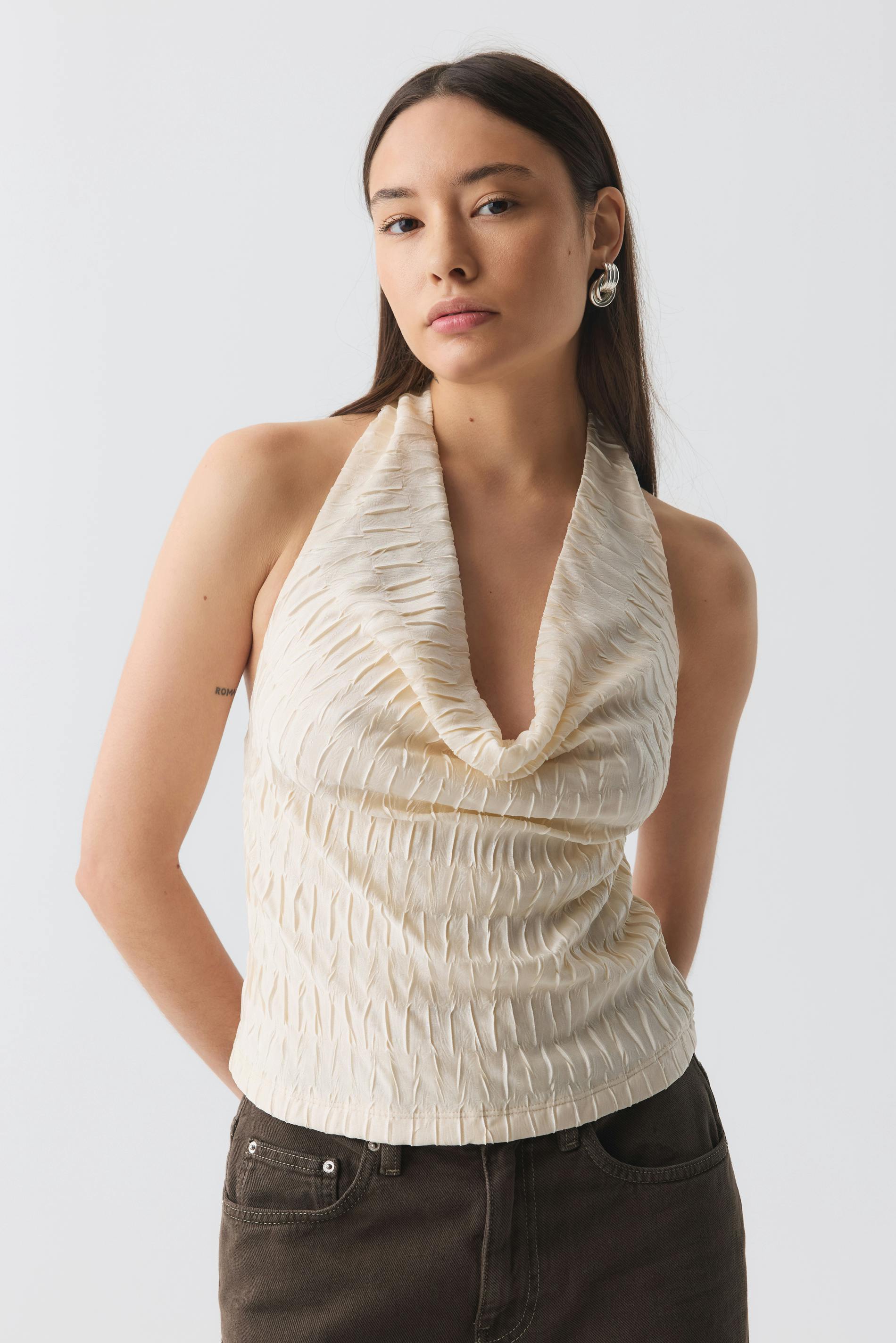 Cowl neck top