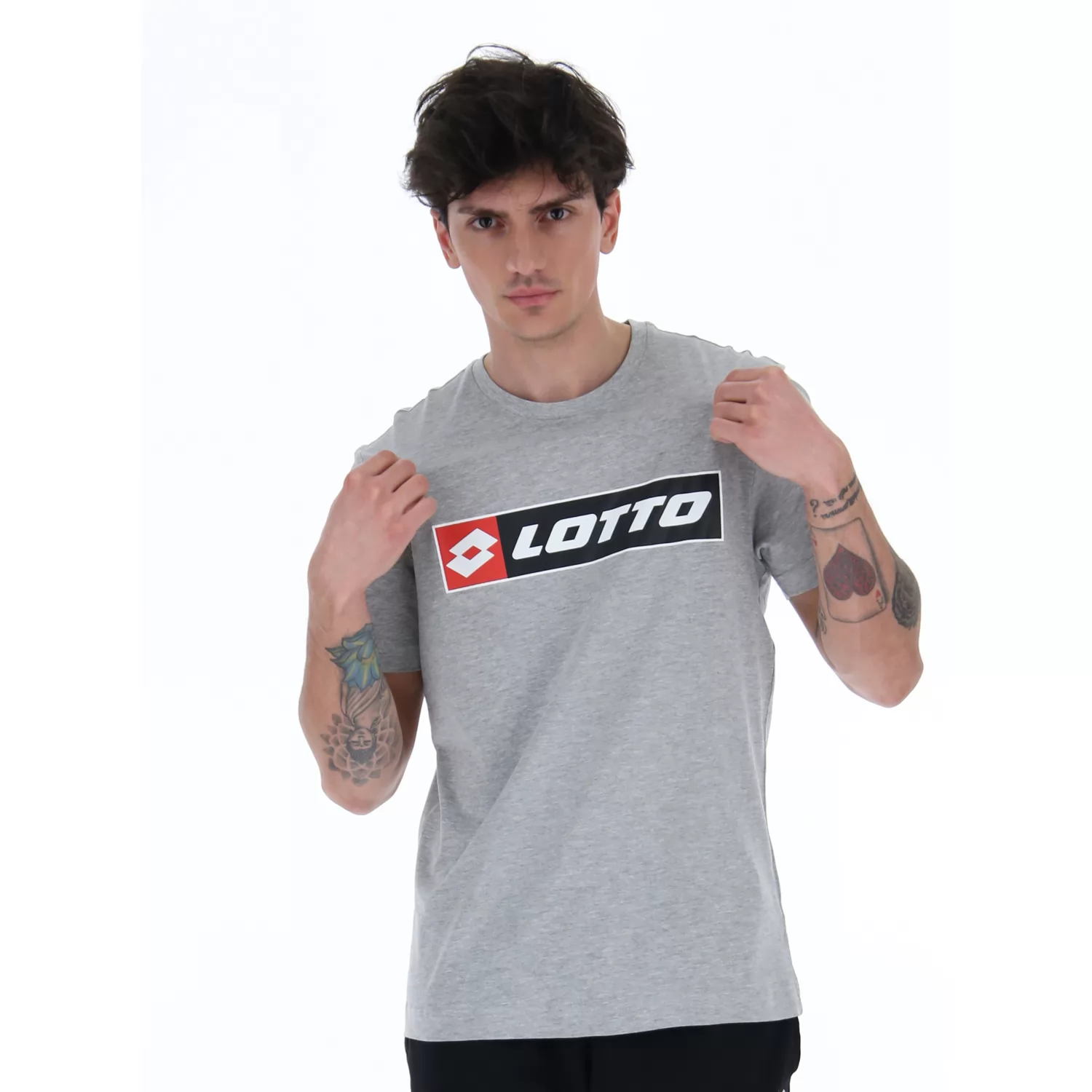 T-SHIRT MED LOGOTYP MEL JS
