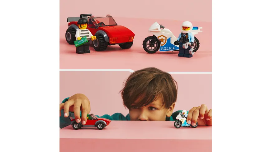 LEGO City 60392 Verfolgungsjagd mit Polizeimotorrad