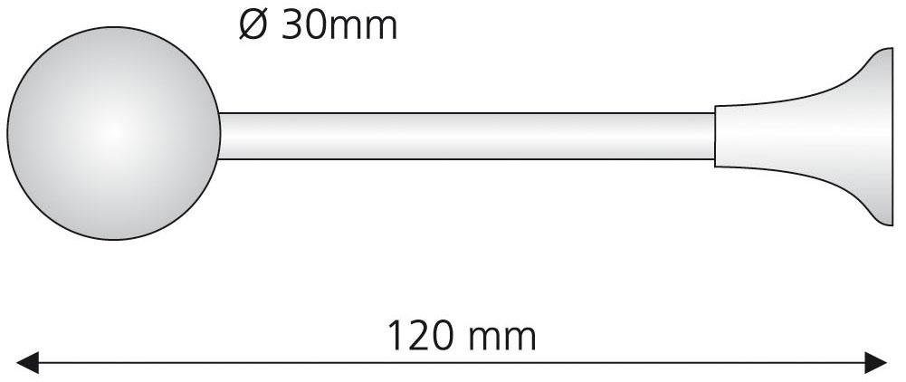 Raffhalter, Liedeco, Gardinen, (1-tlg), für Gardinenstangen Ø 16 mm