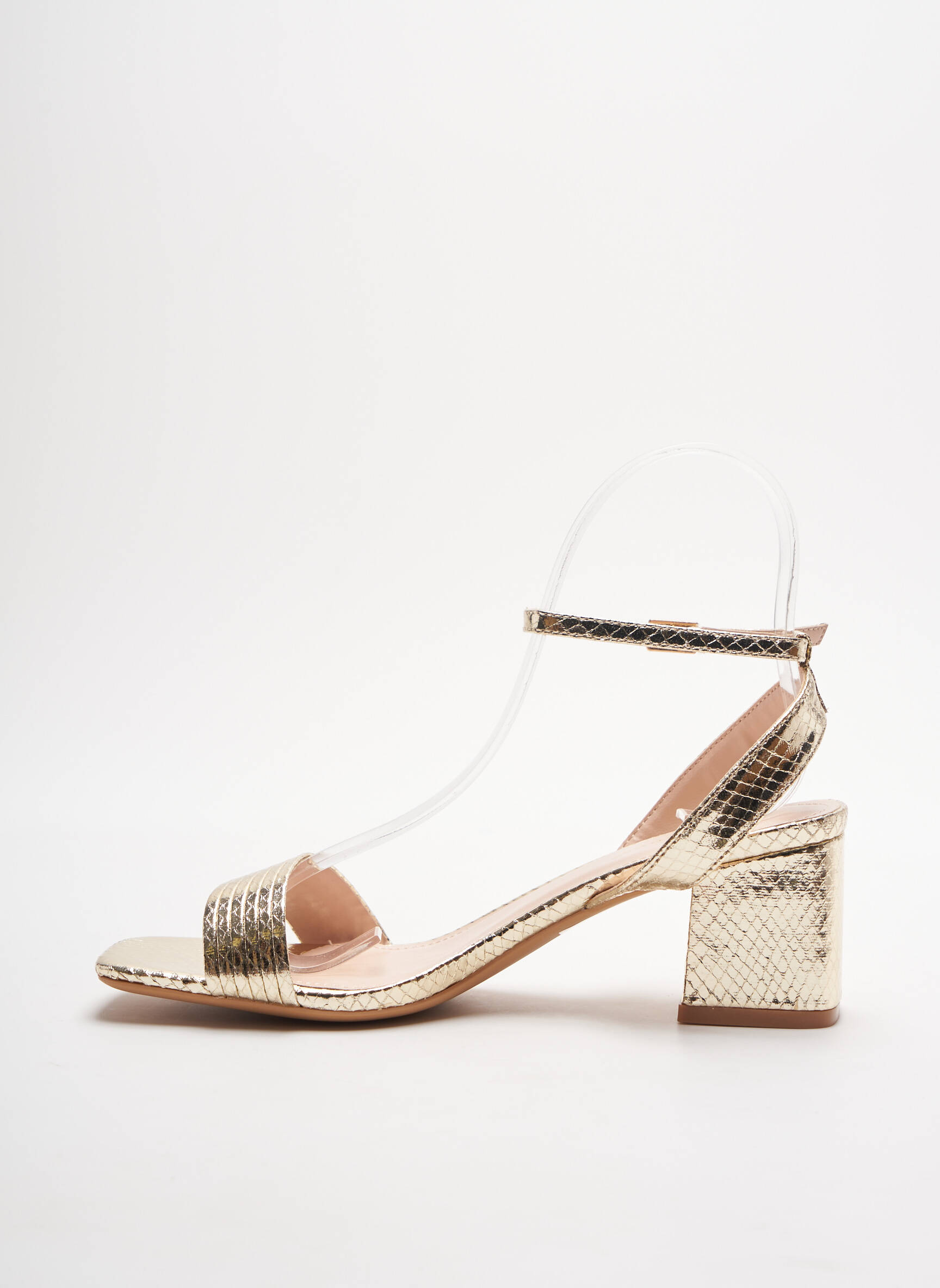 Ideal Shoes Sandales Nu Pieds Femme couleur jaune