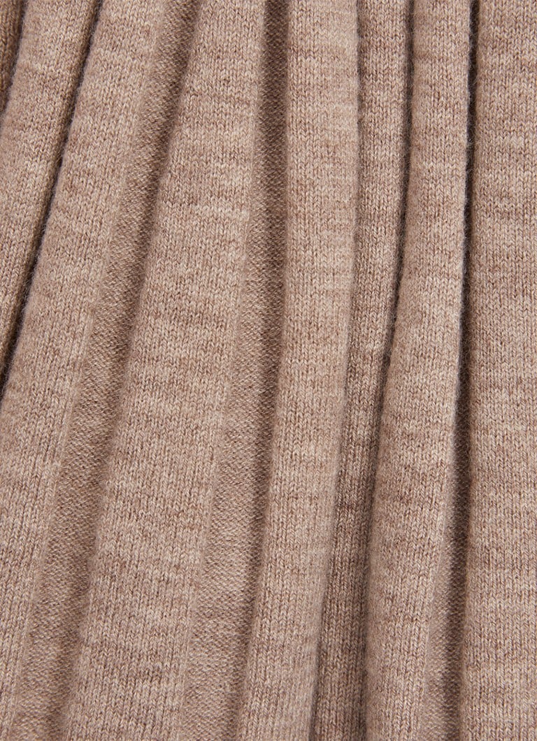 Abito midi Reiss Winnie in maglia fine, misto lana, con pieghe